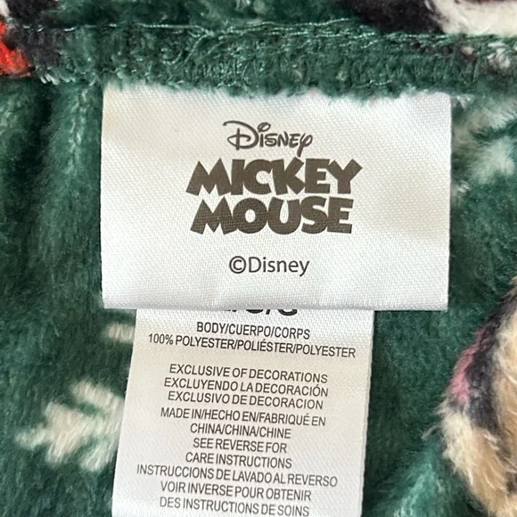 ⭐️NWT!⭐️ Disney Mickey Mouse Fuzzy Sleep Shorts Sz L w MEASUREMENTS Xmas Theme - Picture 4 of 8